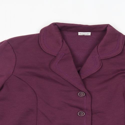 Damart Womens Red   Jacket Blazer Size 12