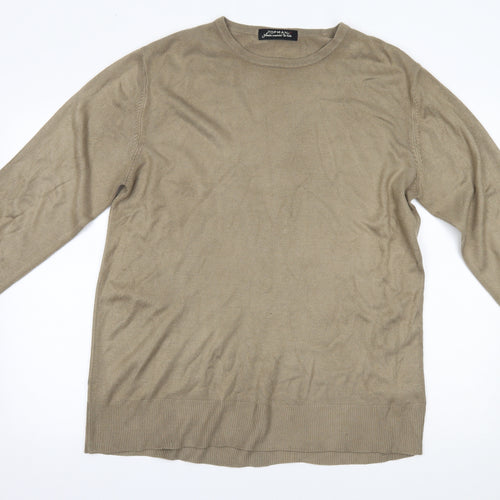 Topman Mens Gold   Pullover Jumper Size L