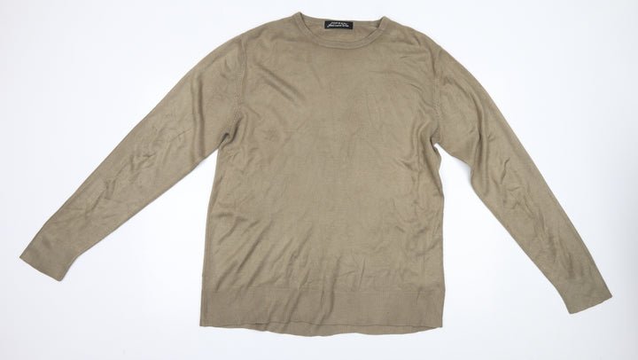 Topman Mens Gold Pullover Jumper Size L