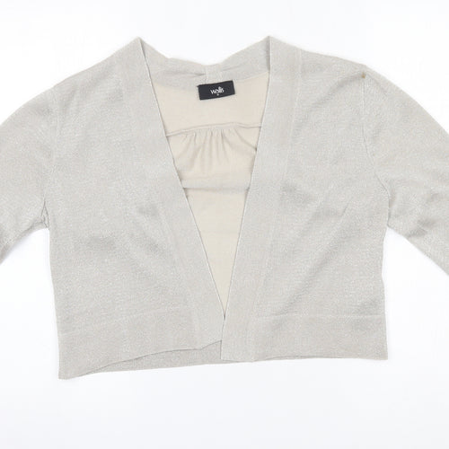 Wallis Womens Silver   Cardigan Jumper Size M