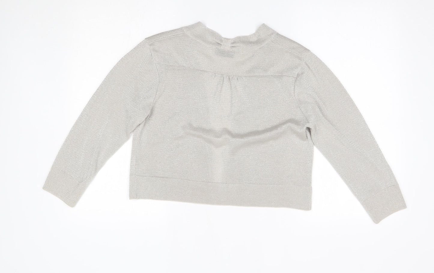 Wallis Womens Silver   Cardigan Jumper Size M