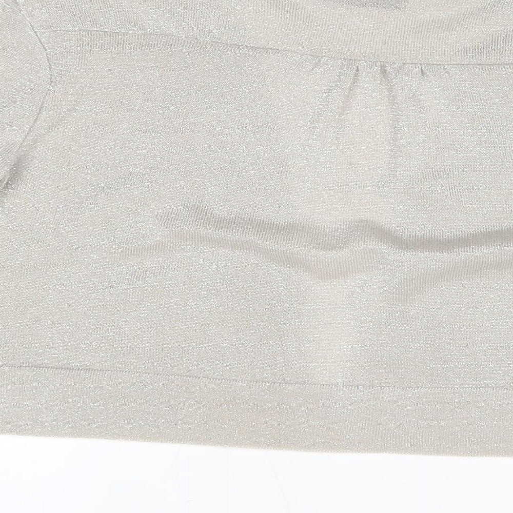 Wallis Womens Silver   Cardigan Jumper Size M