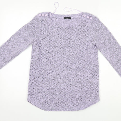 M&Co Womens Purple   Pullover Jumper Size 10
