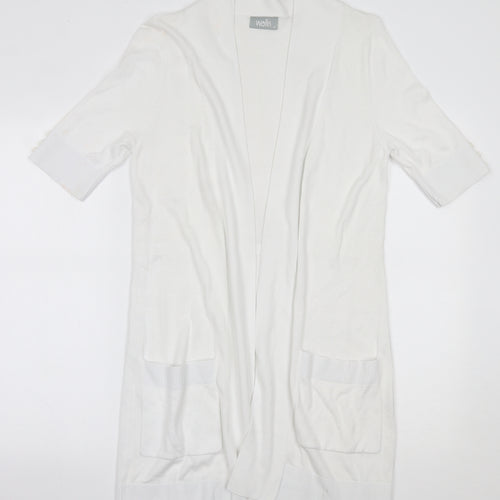 Wallis Womens White    Coatigan Size M