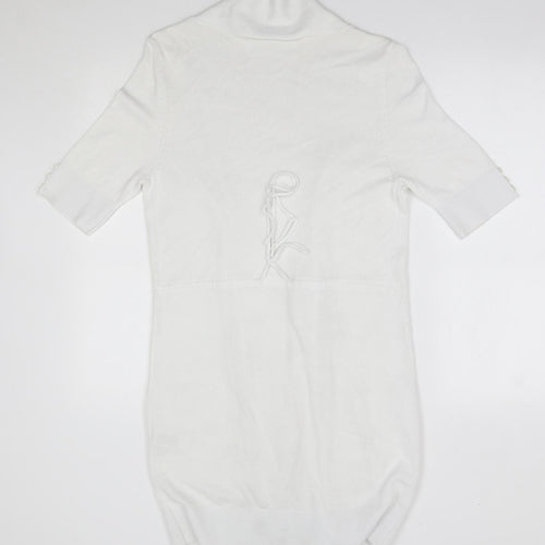 Wallis Womens White    Coatigan Size M