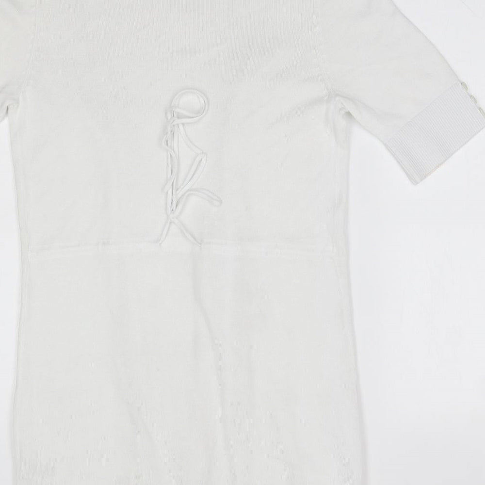 Wallis Womens White    Coatigan Size M