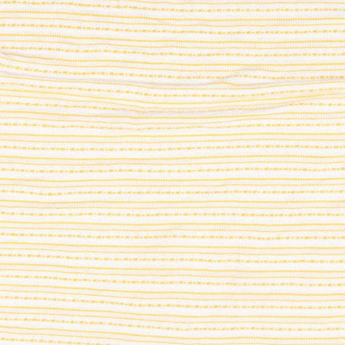 Matalan Womens Yellow Striped  Pullover Jumper Size 12