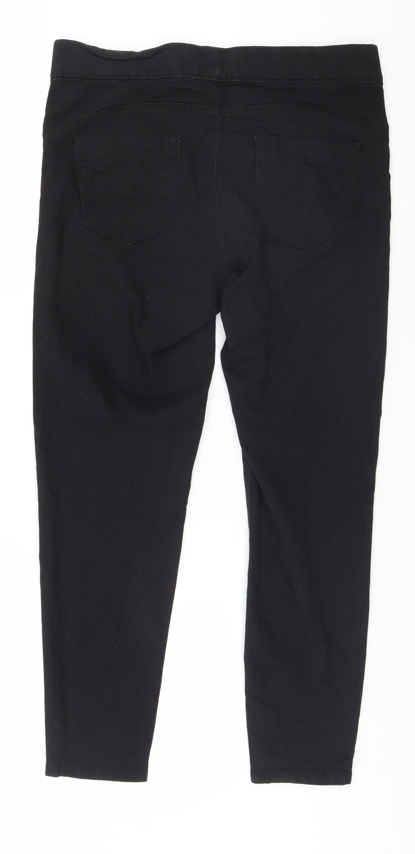 Denim & Co. Womens Black   Straight Jeans Size 10 L26 in