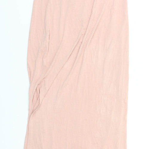 Boohoo Womens Pink   Pencil Dress  Size 10