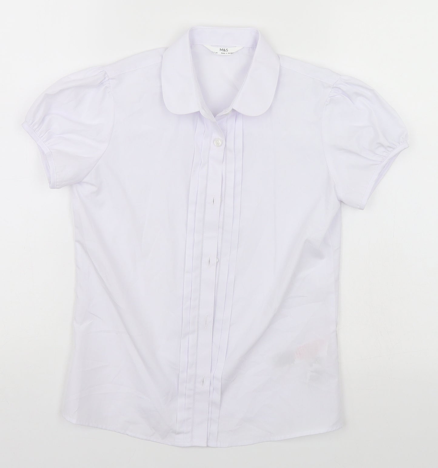 Marks and Spencer Boys Blue   Basic Button-Up Size 10-11 Years