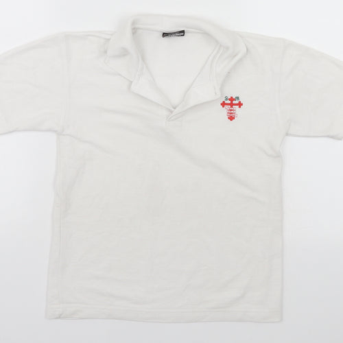 Innovation Boys White   Basic Polo Size 8-9 Years