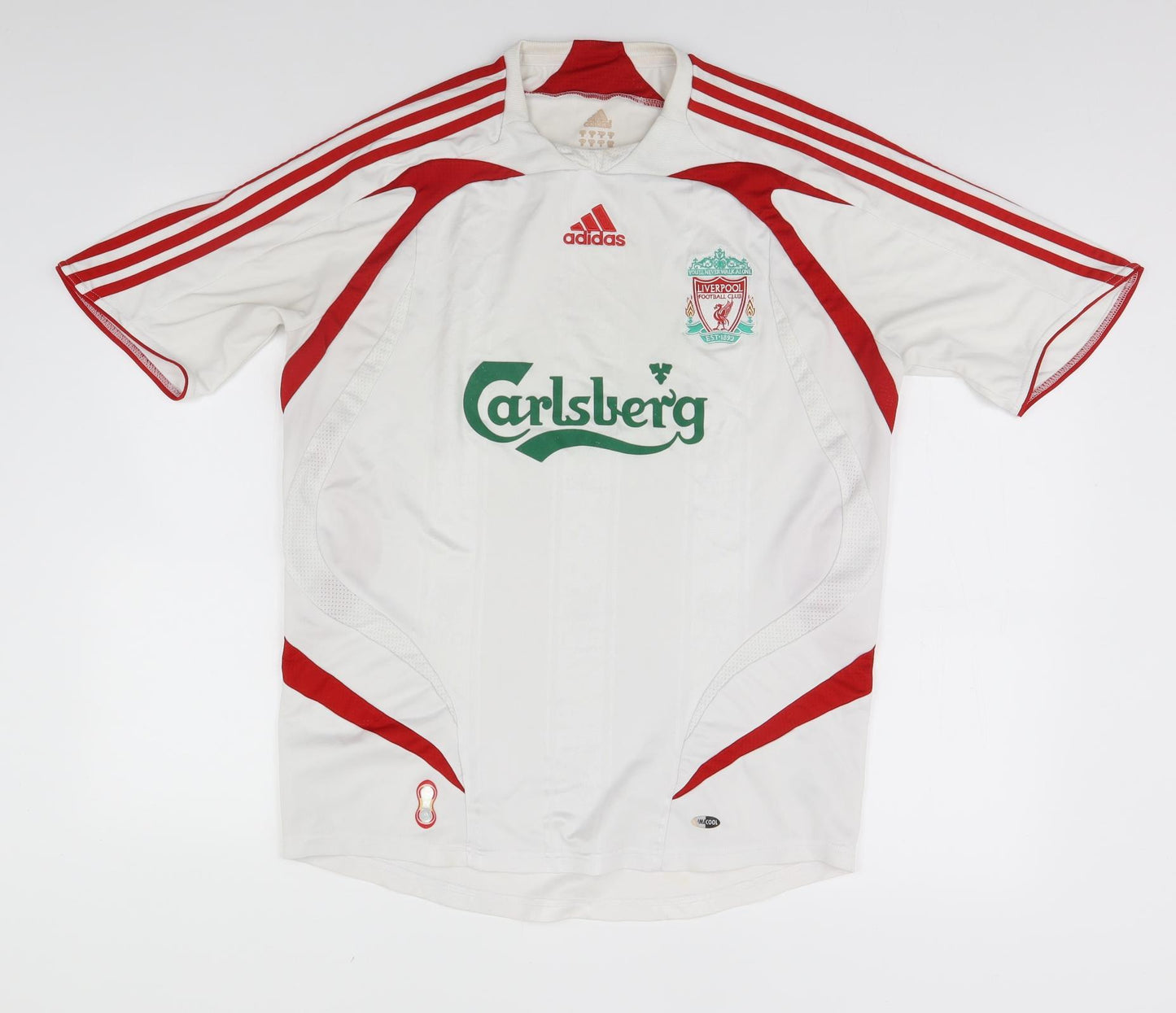 adidas Mens White   Basic T-Shirt Size M  - Liverpool FC