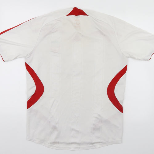 adidas Mens White   Basic T-Shirt Size M  - Liverpool FC
