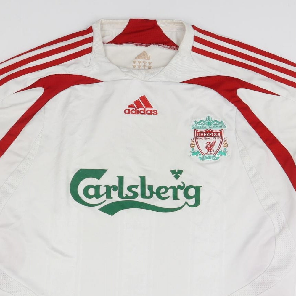 adidas Mens White   Basic T-Shirt Size M  - Liverpool FC