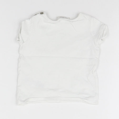 NEXT Baby White   Basic T-Shirt Size Newborn  - Elephant