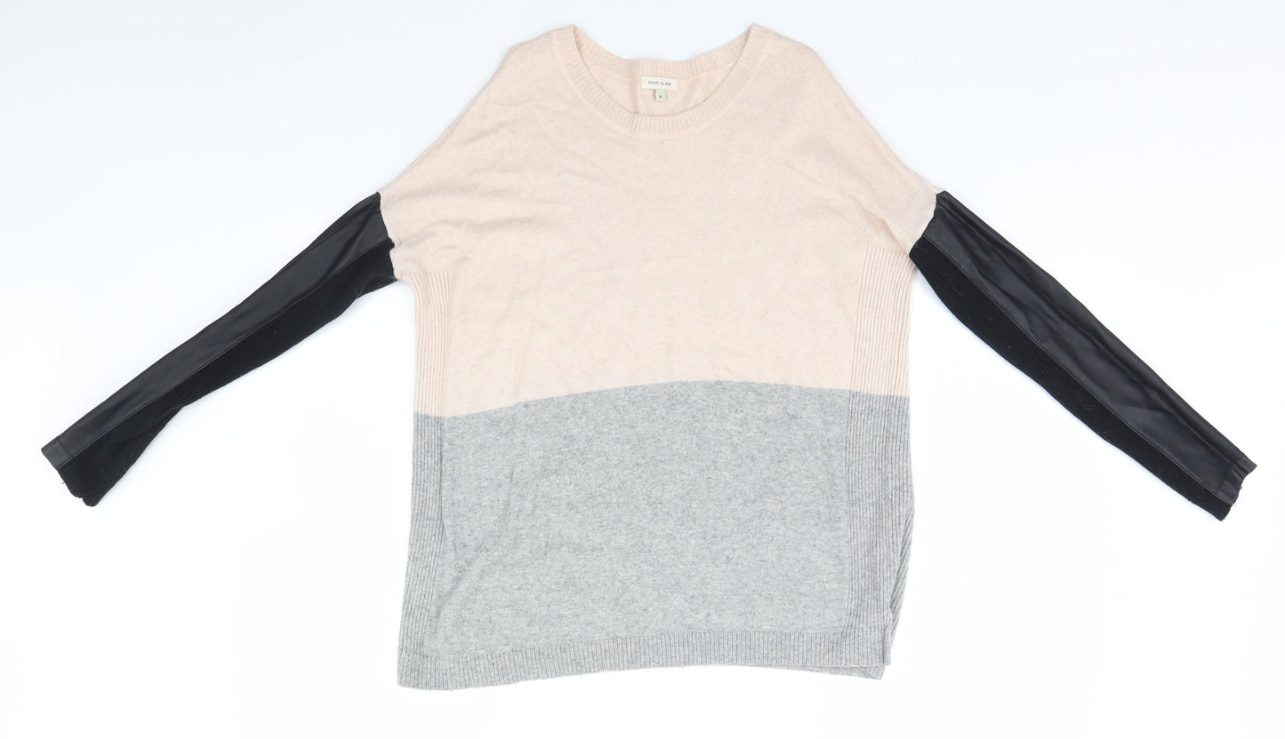 River Island Womens Beige   Pullover Jumper Size 8