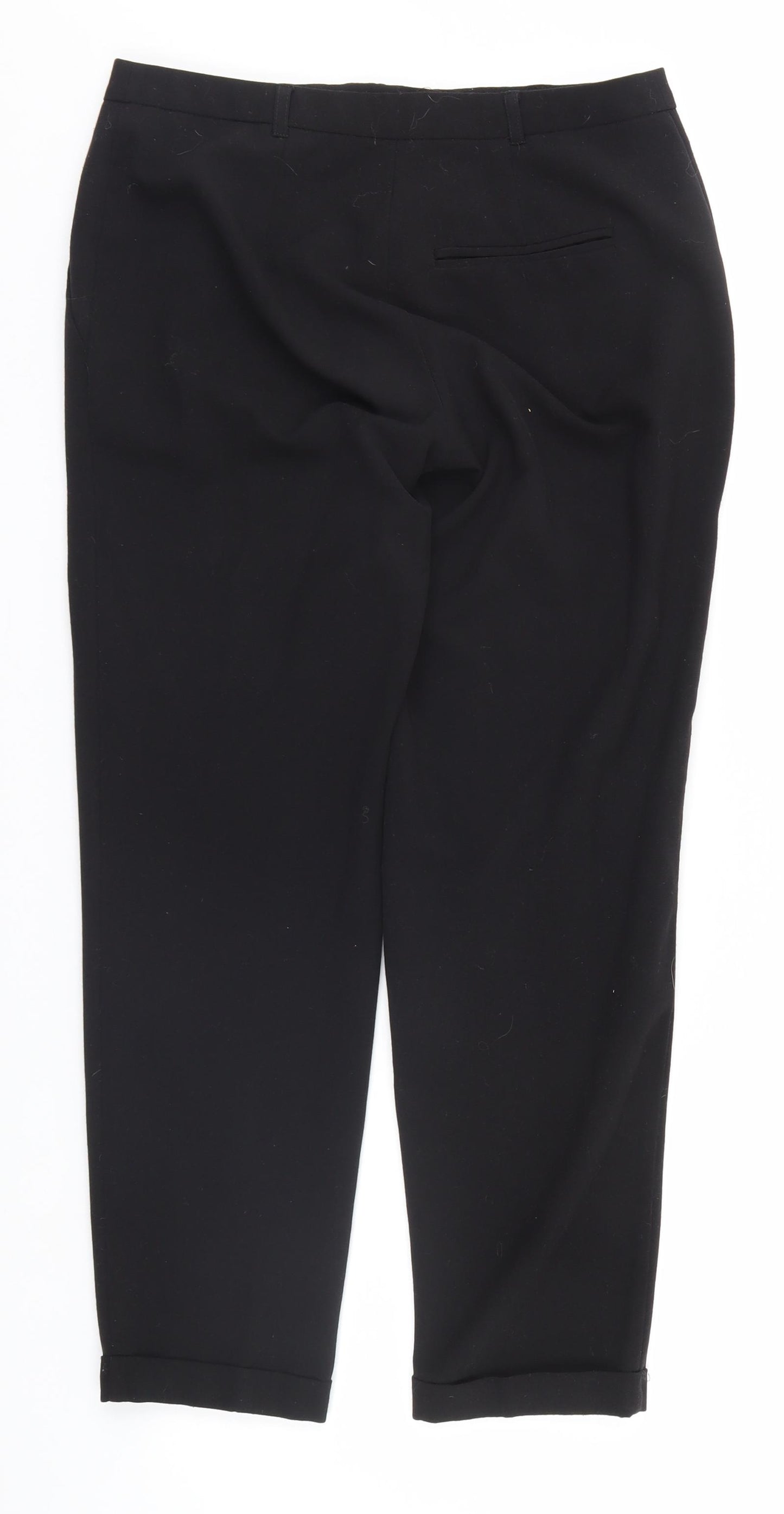 Papaya Womens Black   Trousers  Size 8 L26 in