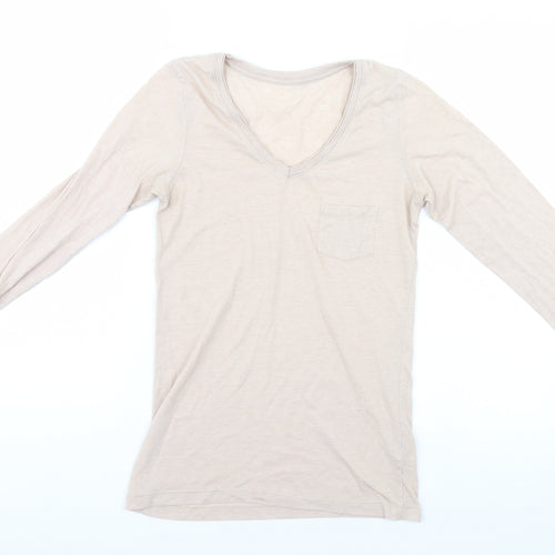 Atmosphere Womens Beige   Basic T-Shirt Size 10