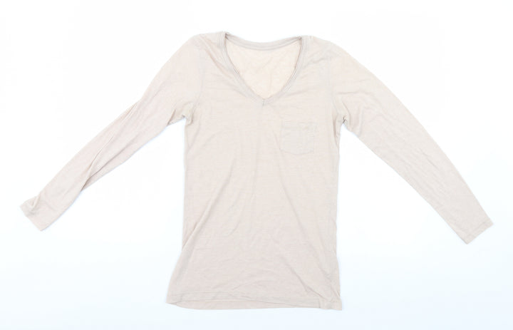 Atmosphere Womens Beige   Basic T-Shirt Size 10