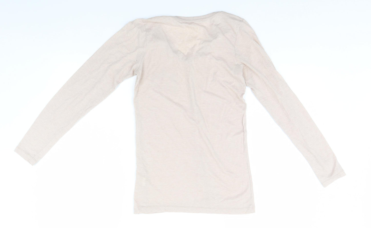 Atmosphere Womens Beige   Basic T-Shirt Size 10