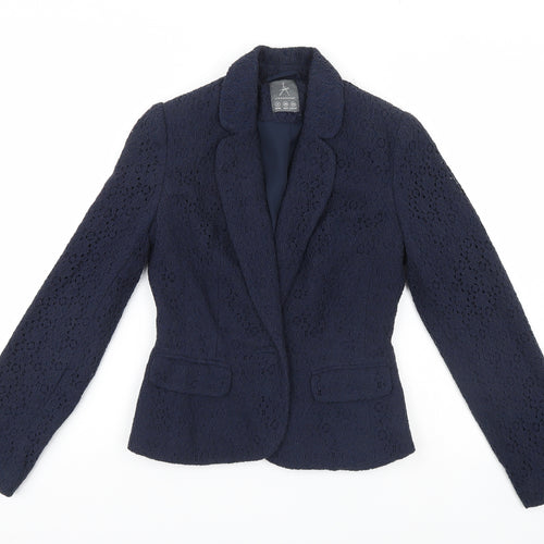 Atmosphere Womens Black Floral  Jacket Blazer Size 8