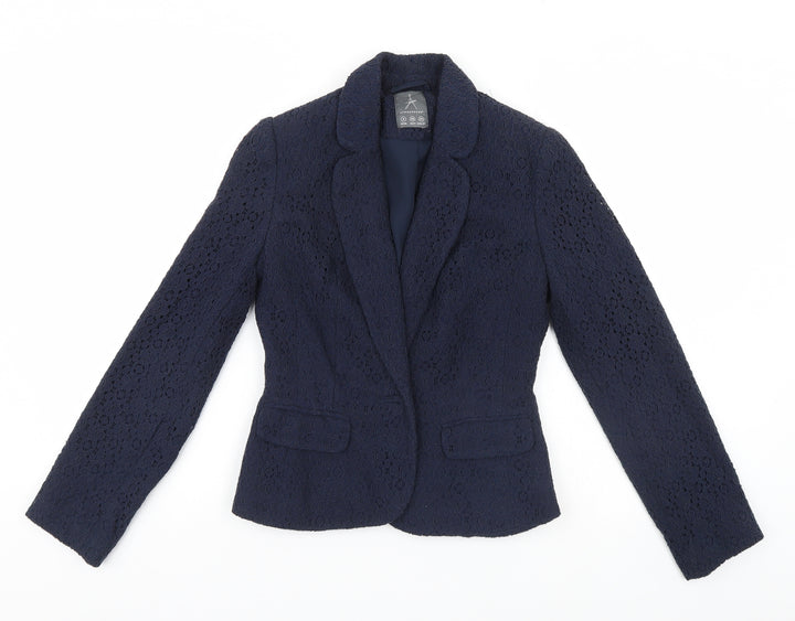 Atmosphere Womens Black Floral Jacket Blazer Size 8