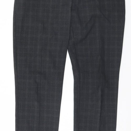 Atmosphere Womens Grey Plaid  Trousers  Size 8 L30 in