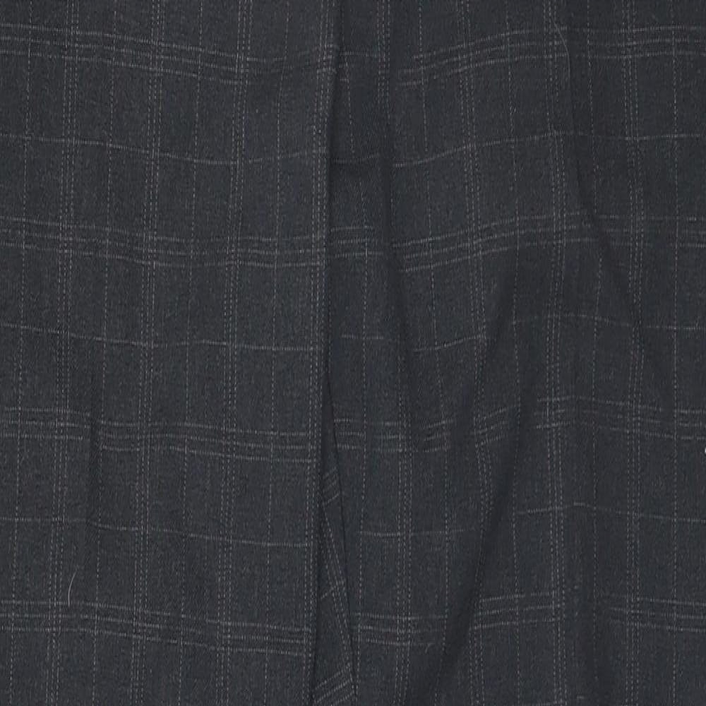 Atmosphere Womens Grey Plaid  Trousers  Size 8 L30 in