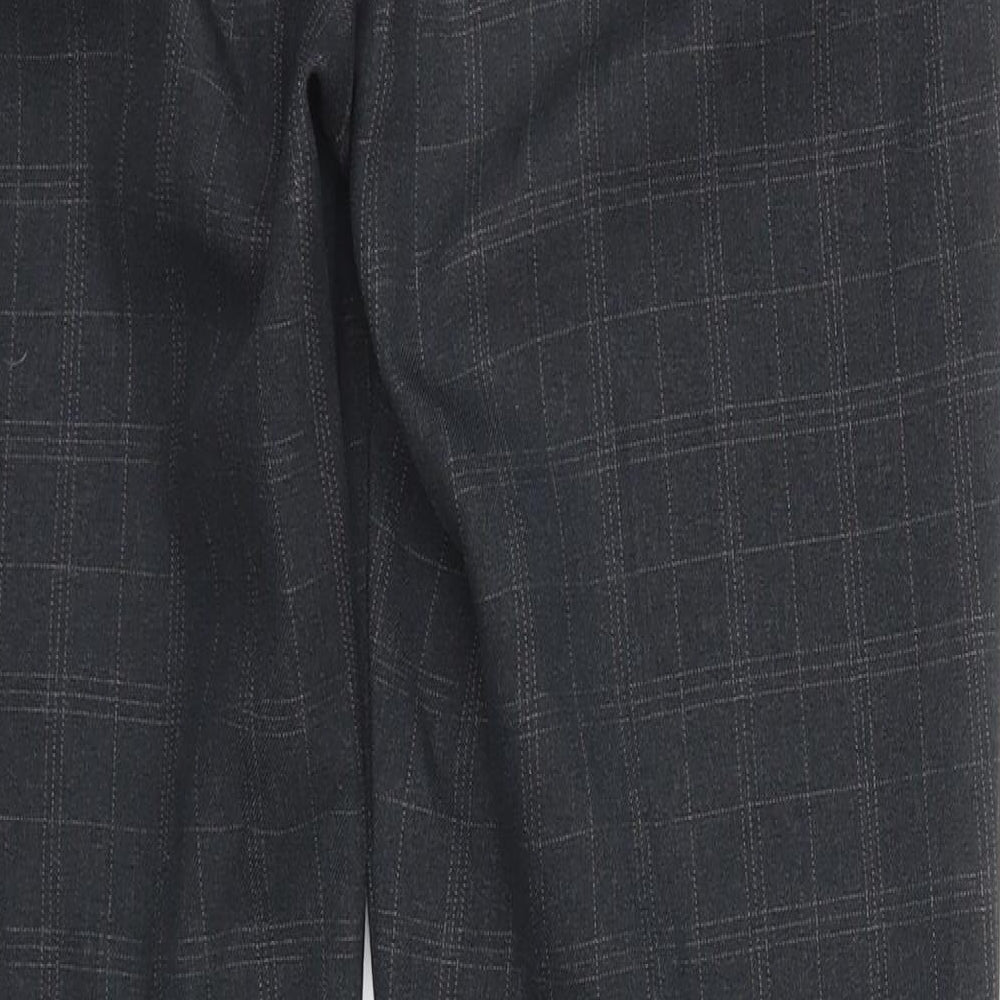 Atmosphere Womens Grey Plaid  Trousers  Size 8 L30 in