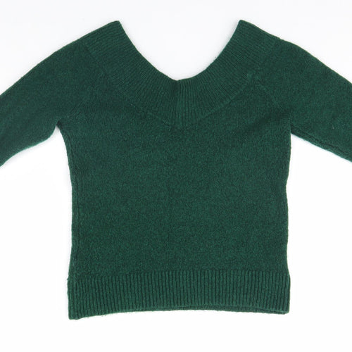 H&M Womens Green   Pullover Jumper Size XS
