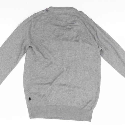Brookhaven Mens Grey   Pullover Jumper Size S