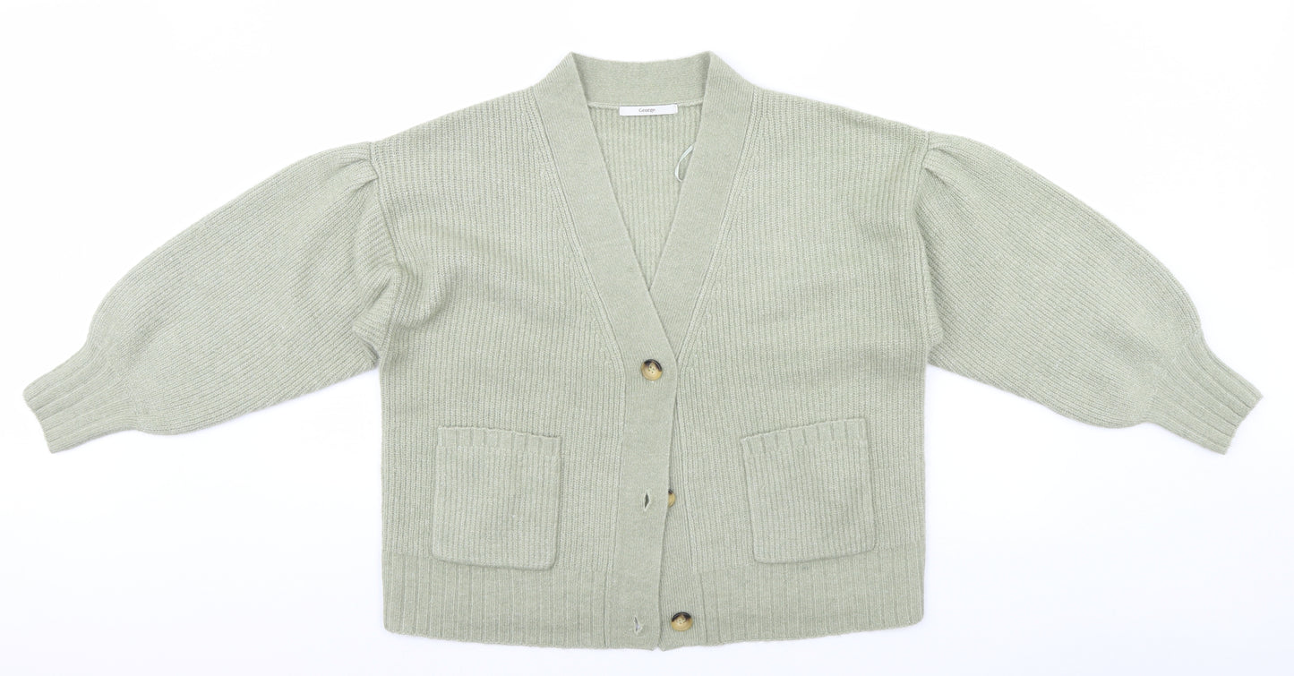 George Womens Green   Cardigan Jumper Size 12