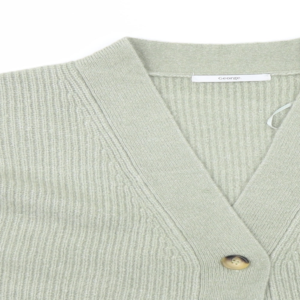 George Womens Green   Cardigan Jumper Size 12