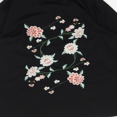 Boohoo Womens Black   Basic Button-Up Size 16