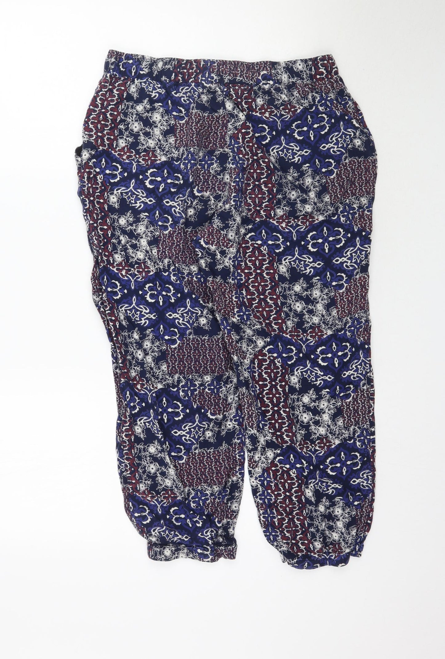 Preworn Womens Multicoloured Floral  Harem Trousers Size M L23 in