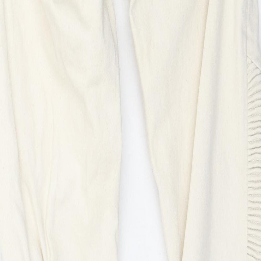 Denim Co. Womens Ivory  Denim Skinny Jeans Size 28 in L32 in
