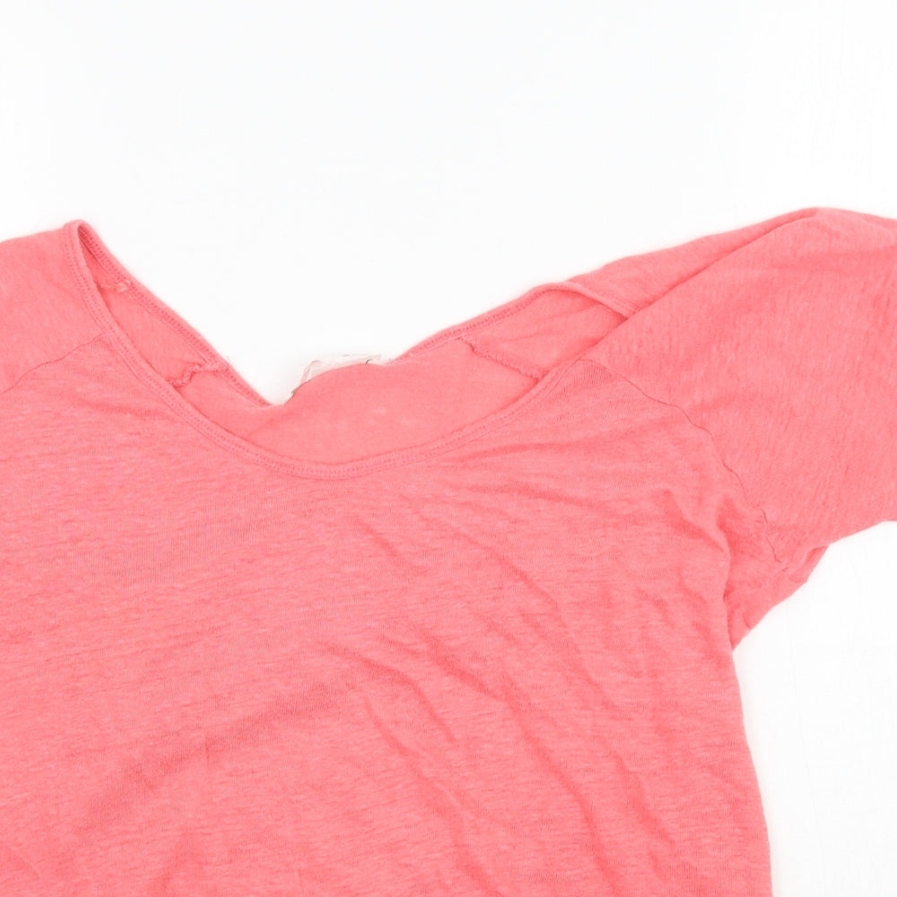Zara Womens Pink   Basic T-Shirt Size L