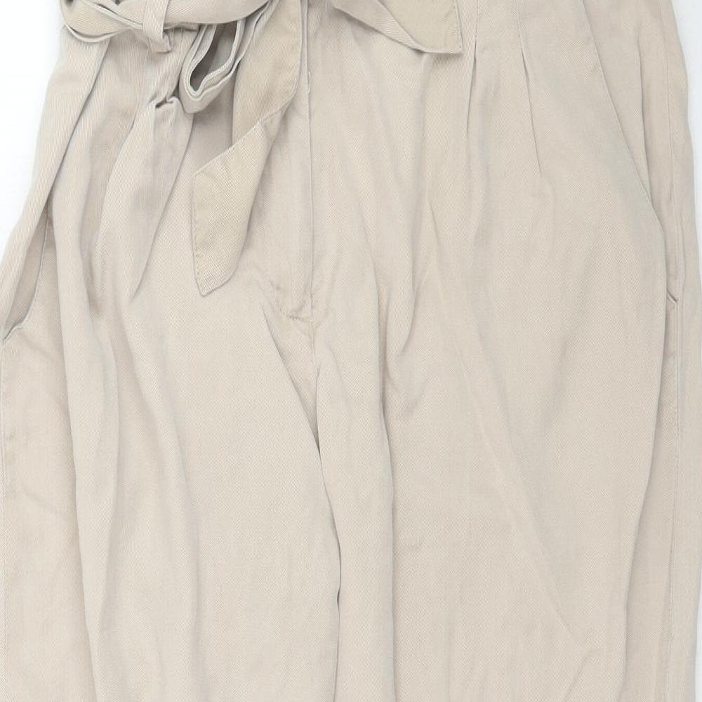 Mint Velvet Womens Beige   Trousers  Size 12 L23 in