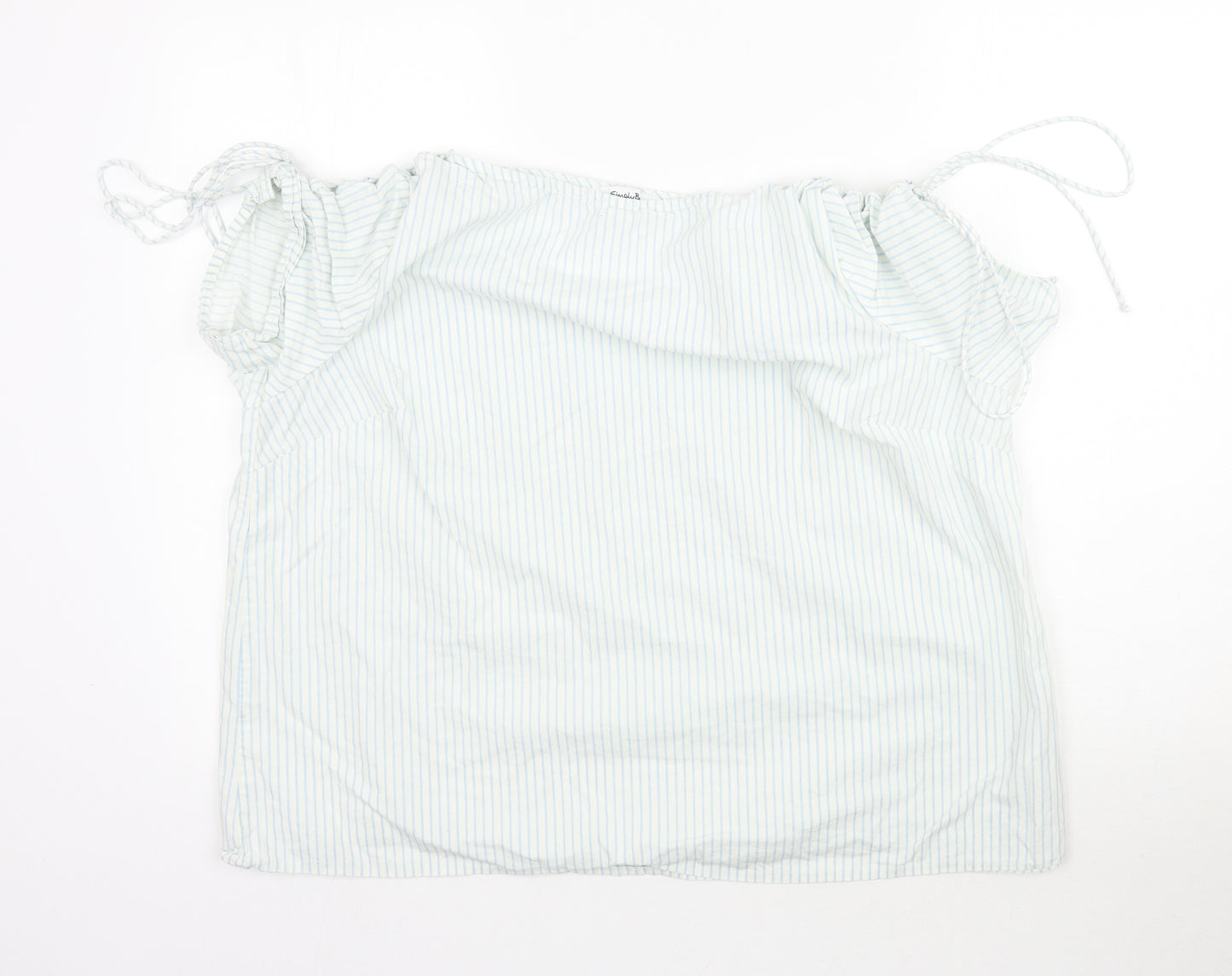 SimplyBe Womens White Striped  Basic Blouse Size 20