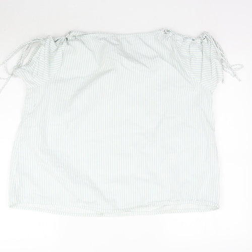 SimplyBe Womens White Striped  Basic Blouse Size 20