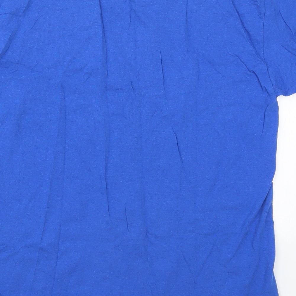 Preworn Mens Blue    T-Shirt Size M