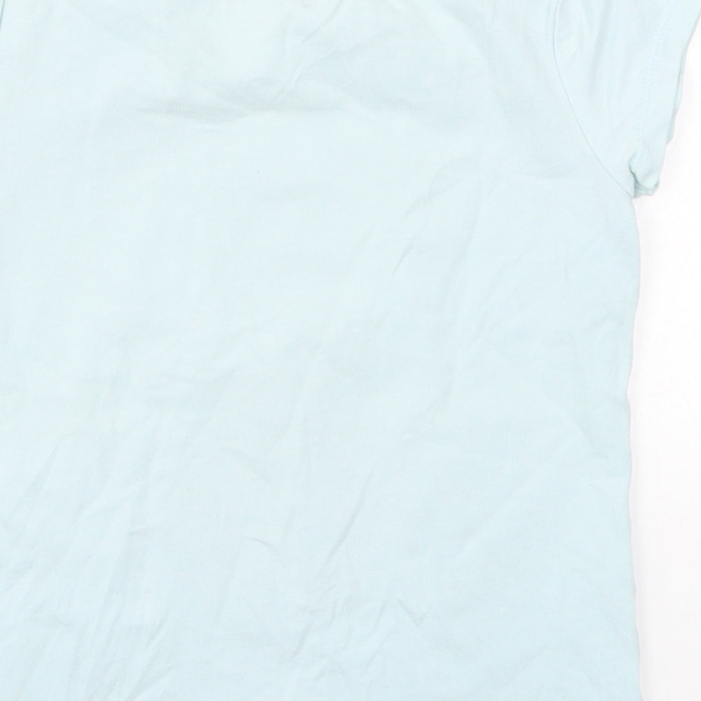 Matalan Girls Blue   Basic T-Shirt Size 4-5 Years  - Frozen Elsa