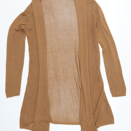 Micha Lounge Womens Brown  Knit Cardigan Jumper Size S