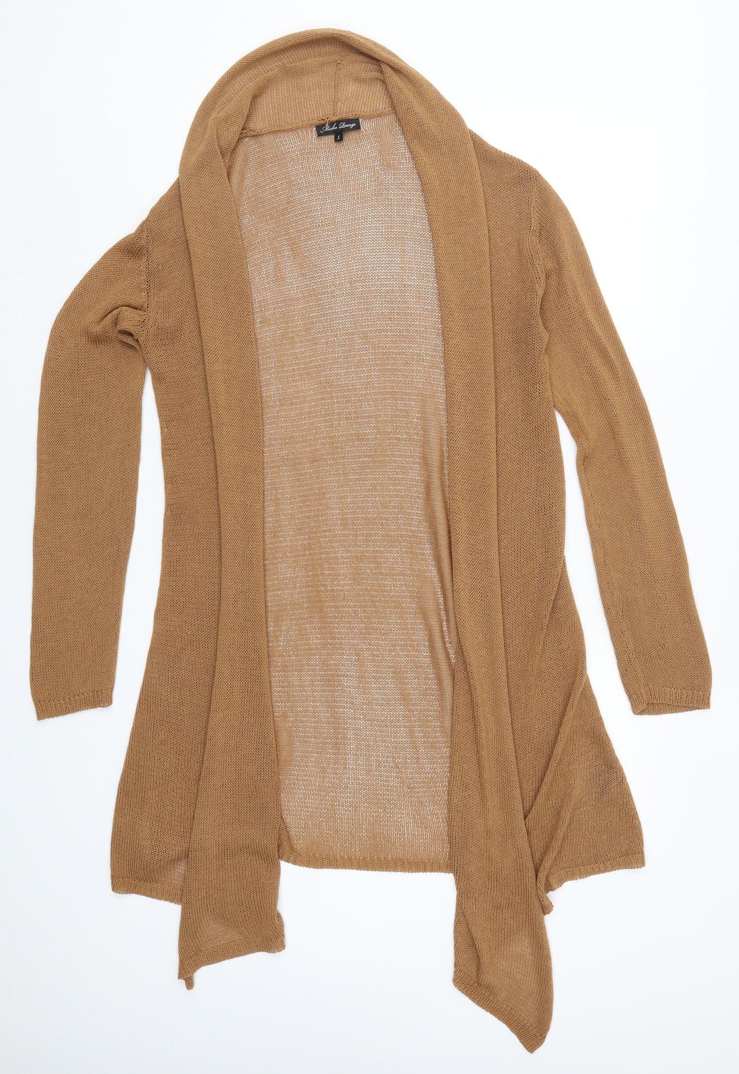 Micha Lounge Womens Brown  Knit Cardigan Jumper Size S