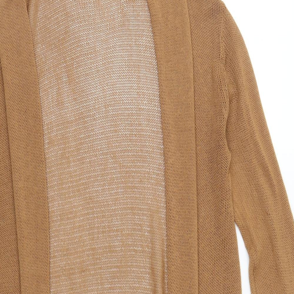 Micha Lounge Womens Brown  Knit Cardigan Jumper Size S