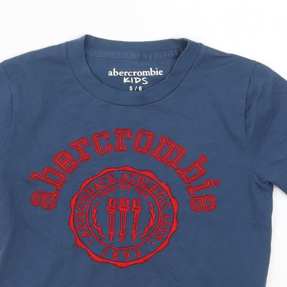 Abercrombie & Fitch Boys Blue   Basic T-Shirt Size 5-6 Years