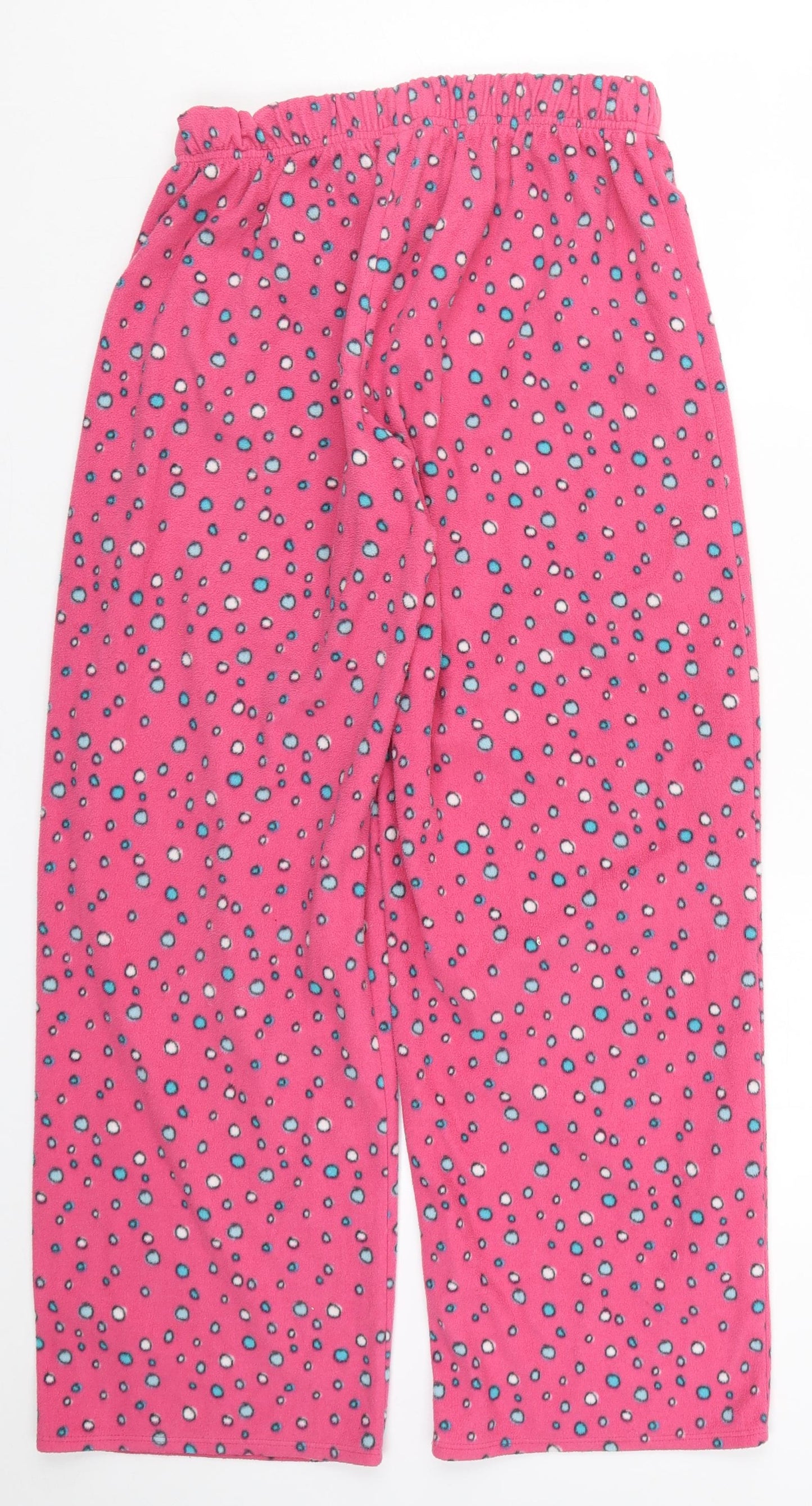 Matalan Womens Pink Polka Dot  Trousers  Size 12 L27 in - Pyjama Pants