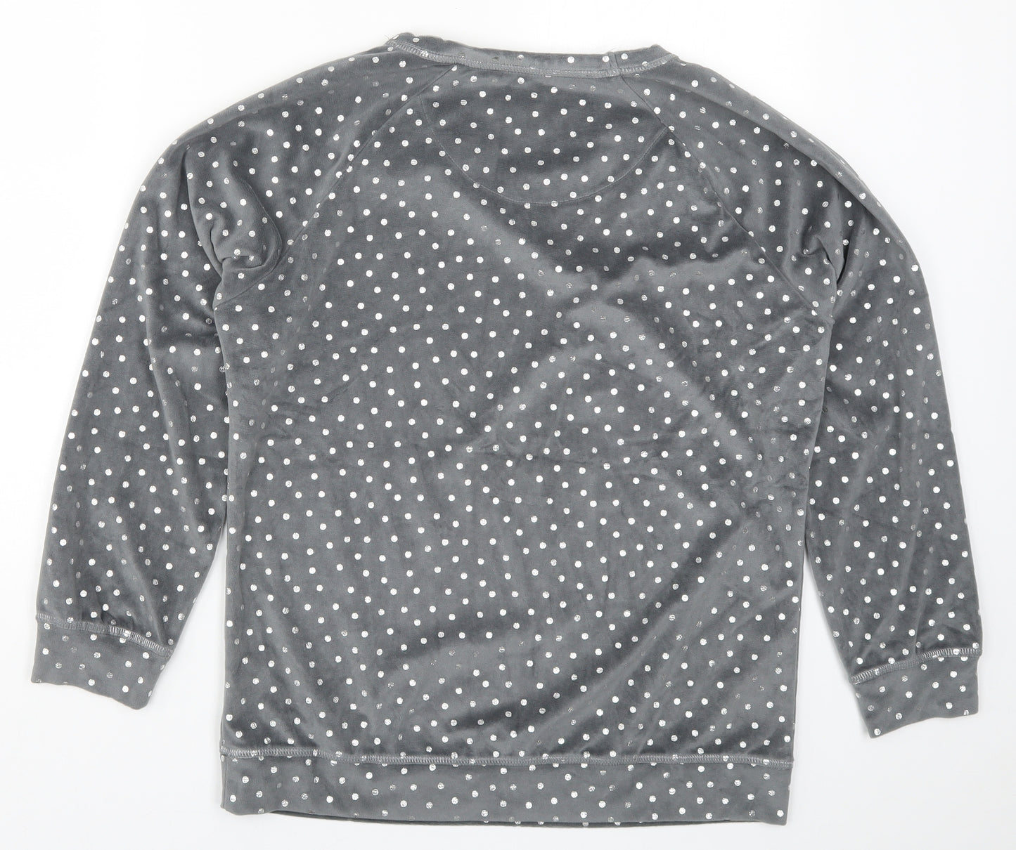 TU Womens Grey Polka Dot  Top Pyjama Top Size 12