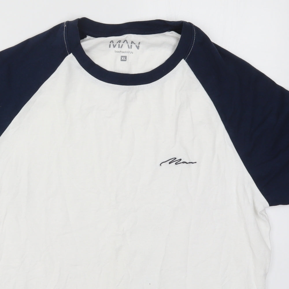 Boohoo MAN Mens Blue    T-Shirt Size XL