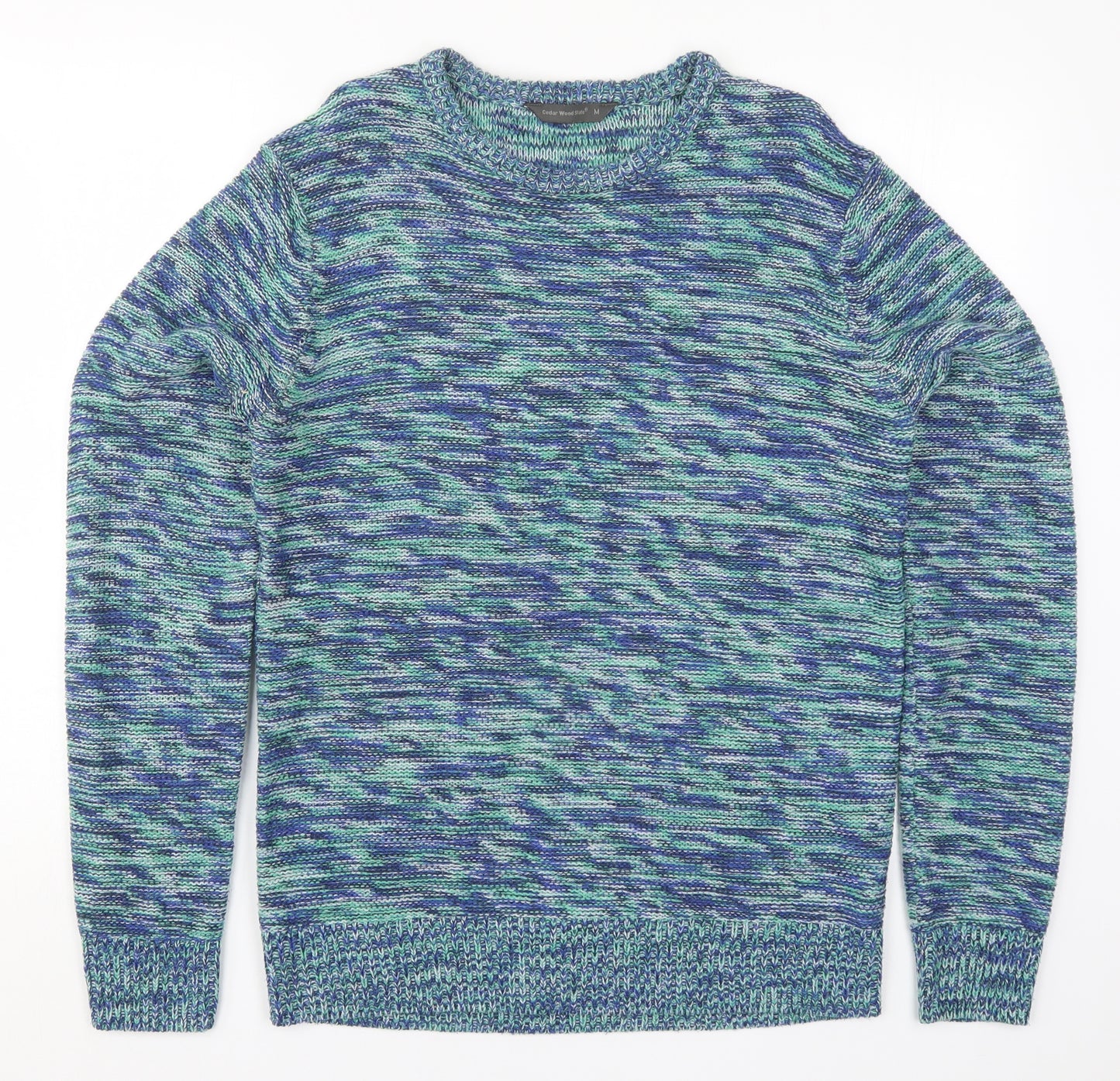 Cedar Wood State Mens Blue  Knit Pullover Jumper Size M